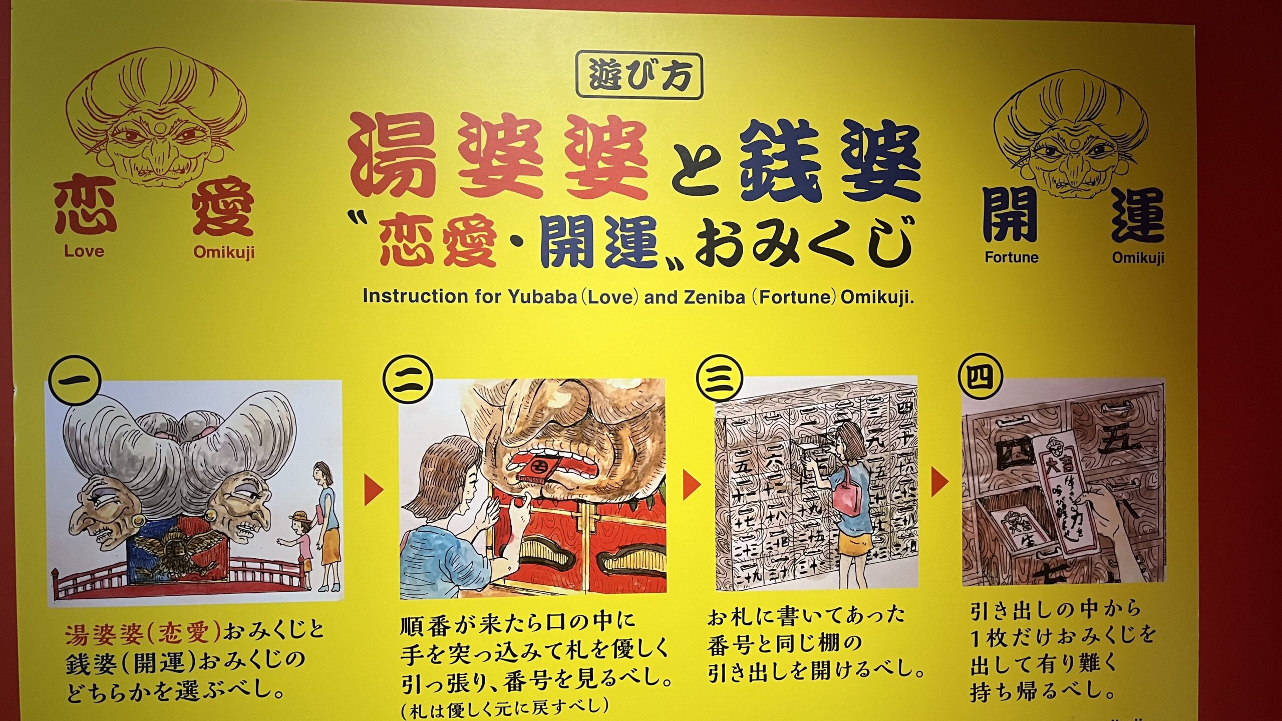 おみくじの説明の写真
