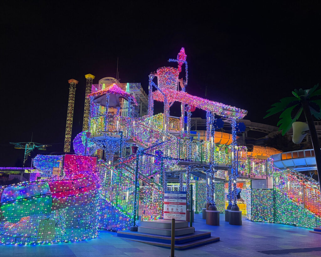 スライダーのイルミネーションの写真