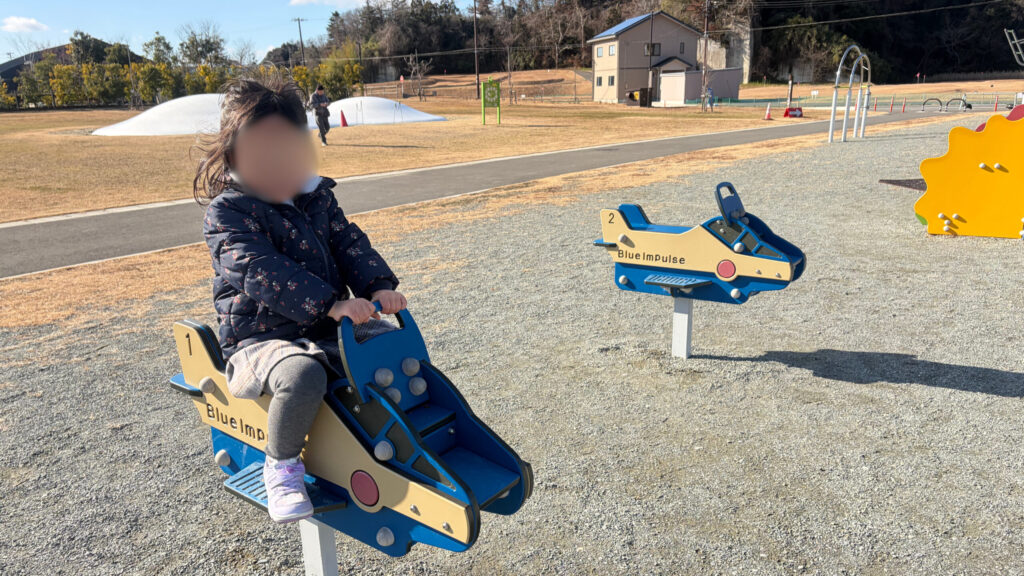 ブルーインパルス遊具の写真