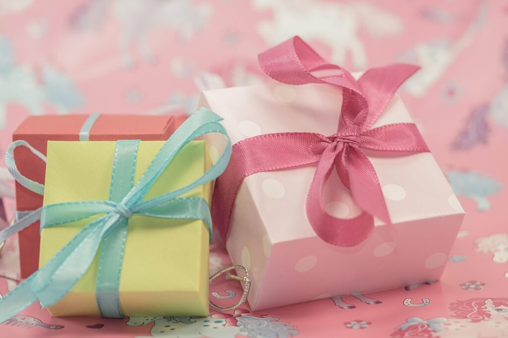 プレゼントの写真