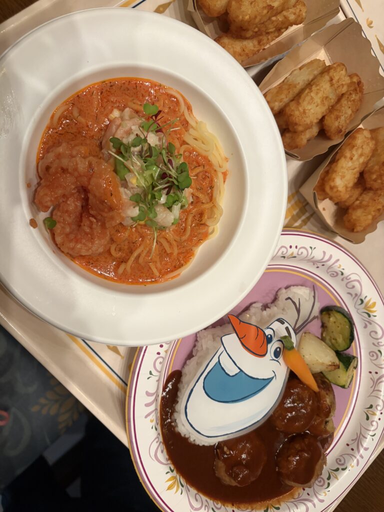 アレンデール城でのご飯の写真