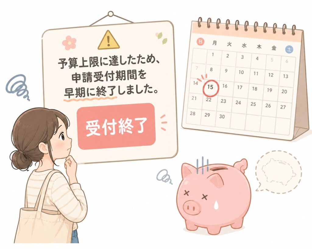 早期終了してしまったイラスト